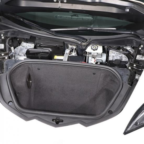 Black ABS Hood Water Rian Wiper guide Box Fit For Corvette C8 -25