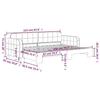 VidaXL Daybed with Trundle Bed Yellow 80x200 Cm Velvet 3196927