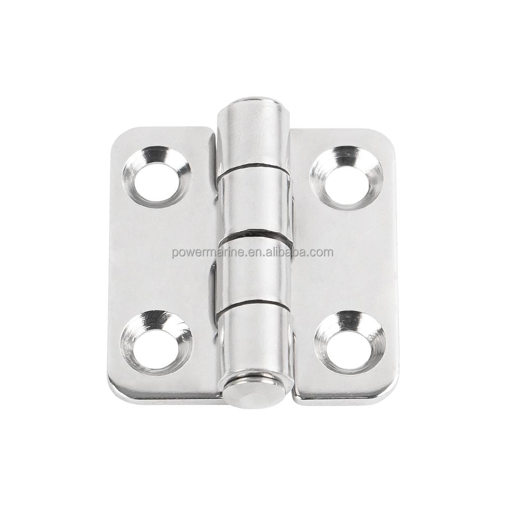 Marine Hardware Accessories 316 Stainless Steel Folding Hinge Silver Stamped Hinges