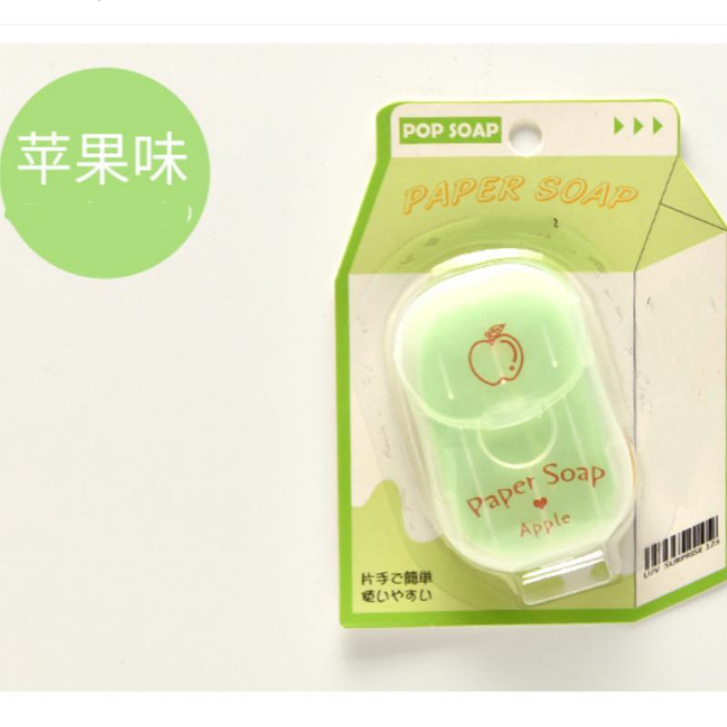 portable paper soap sheets, travel disposable soap paper, milk cartoon hand soap, camping hiking soap strips, 50 sheets soap paper