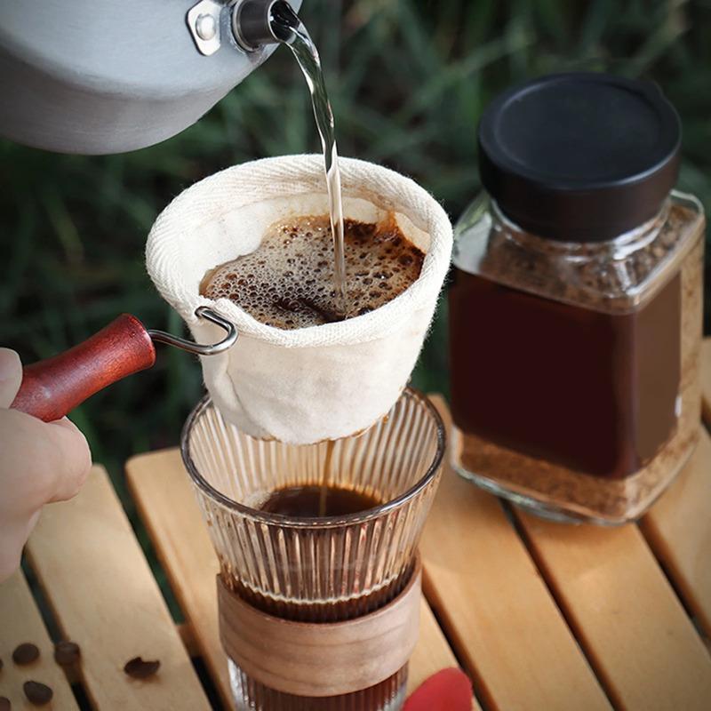 Sacchetto Filtro Caffè Riutilizzabile Filtro in Tessuto Ultrafine Sacchetto da Tè Filtro Caffè Strumenti per Caffè Strumenti da Cucina