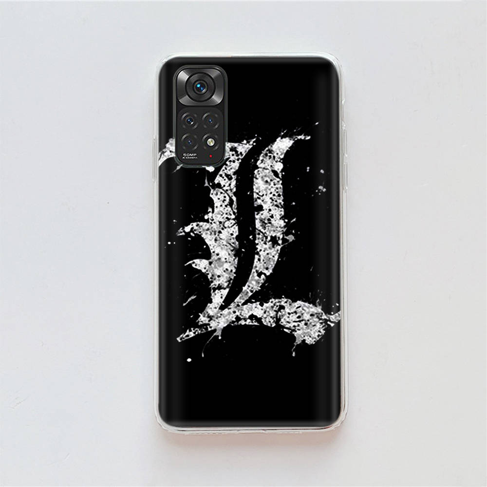DT40 Anime Death Note Case for Samsung A04 A14 A23 A34 A54 M23 M33 M52 M53 Realme 10 9 C30S C35 C55 VIVO Y02S Y21 Y33S Y51 X80 Pro Clear Cover