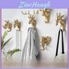 Gancho de Parede Luxuoso Dourado Rinoceronte Adesivo Forte Design Animal em PVC