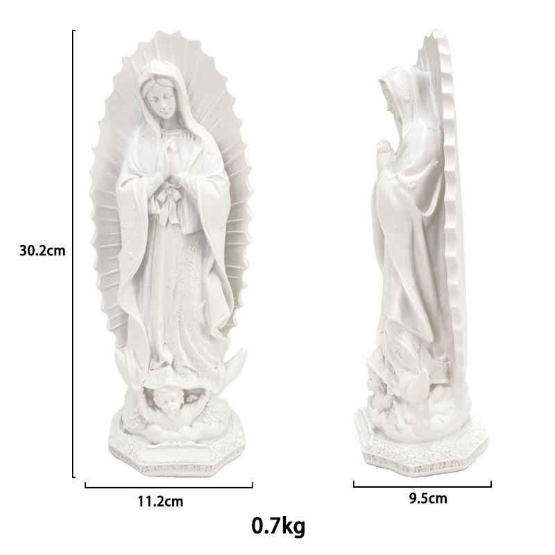 Resin Handicrafts Virgin Mary Christian Sculpture Catholic Goddess Sculpture Decorative Figurines Home Decoration Accessories