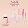 7ml Plastové tuby na lesk na rty DIY tuby na rtěnku Plnitelné prázdné kosmetické nádobky Cestovní nezbytnosti Gradientně růžový kosmetický nástroj