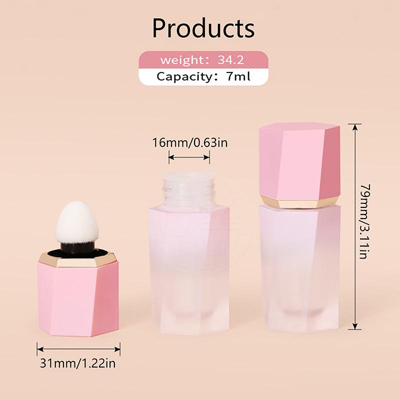 7Ml Plastic Lip Gloss Tubes Diy Lipstick Tubes Refillable Empty Cosmetic Container Travel Essentials Gradient Pink Makeup Tool