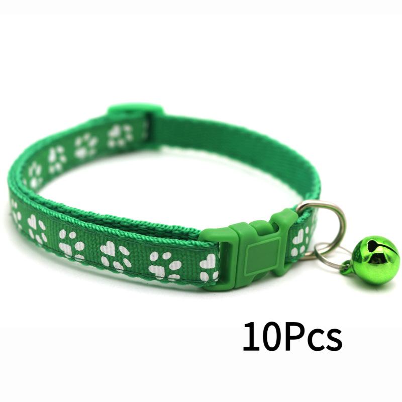 Haustier Patch Halsband Hund Katze Halsband Einzelner Pfotenabdruck Glockenhalsband Katze Schnalle Halsband Heiß verkaufendes Halsband