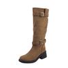 Winter new knight boots fashionable Internet celebrity heap boots long tube but knee thick soled boots women wear versatile casual