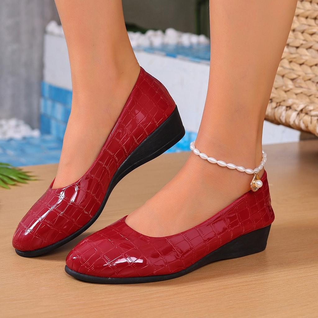 Low-cut Single Shoe - New Style with Round Toe and Soft Bottom - Flat Sole Shoes for Women