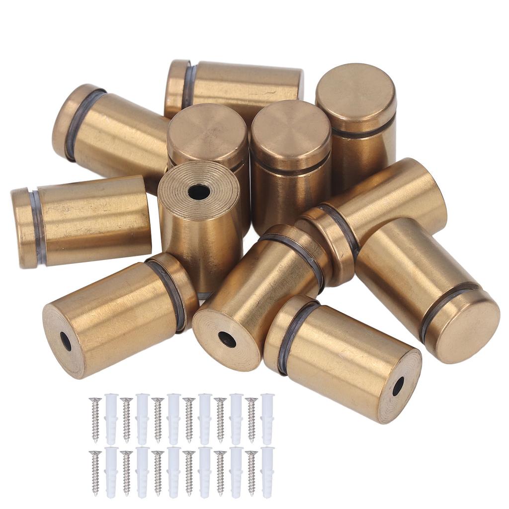 12Pcs Standoff Screw Stainless Steel 19x30mm Wall Mount Advertising Fastener Set Kit