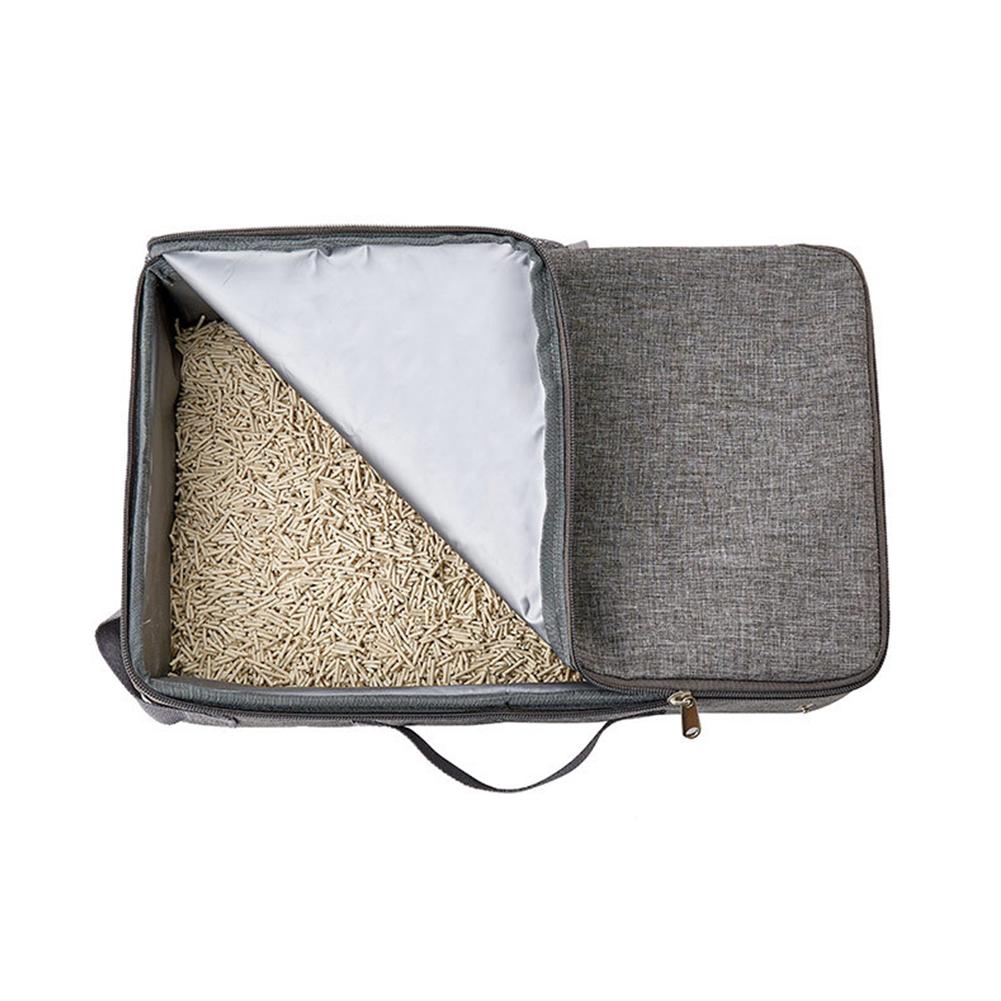 

Foldable Outgoing Cat Bedpans Oxford Cloth Rectangular Travel Kitten Puppy Toilets Portable Waterproof with Shovel Pet Supplies China Mainland