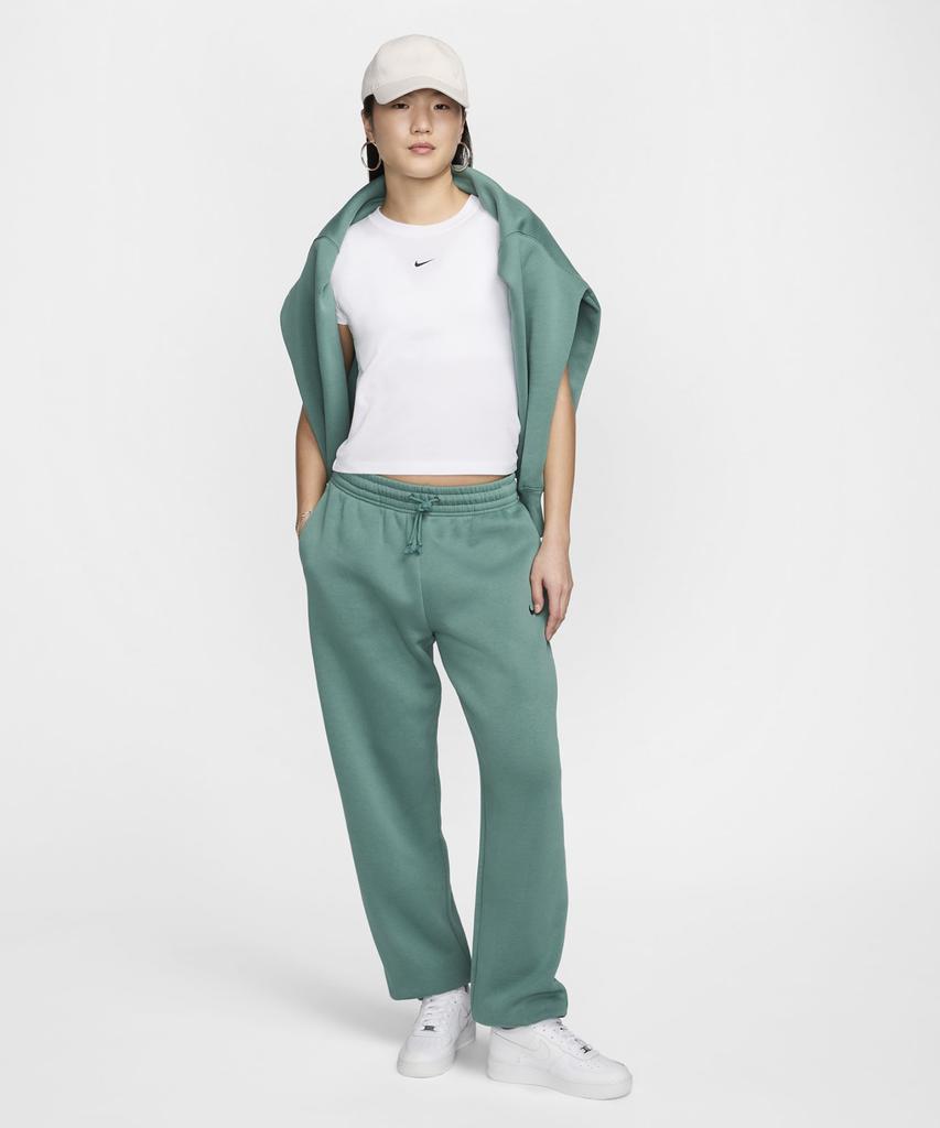 Nike Sportswear Chill Knit Crop T-Shirt W - White:Black / Fv5509-100