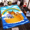 Colorful Cartoon Animal Ark Carpet with Rainbow, Fun Kid Room Decor Suitable for Use As an Anti-slip for Living Room Bedroom Sofas