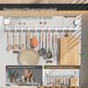 Wall-Mounted Kitchen Storage Hook Rack