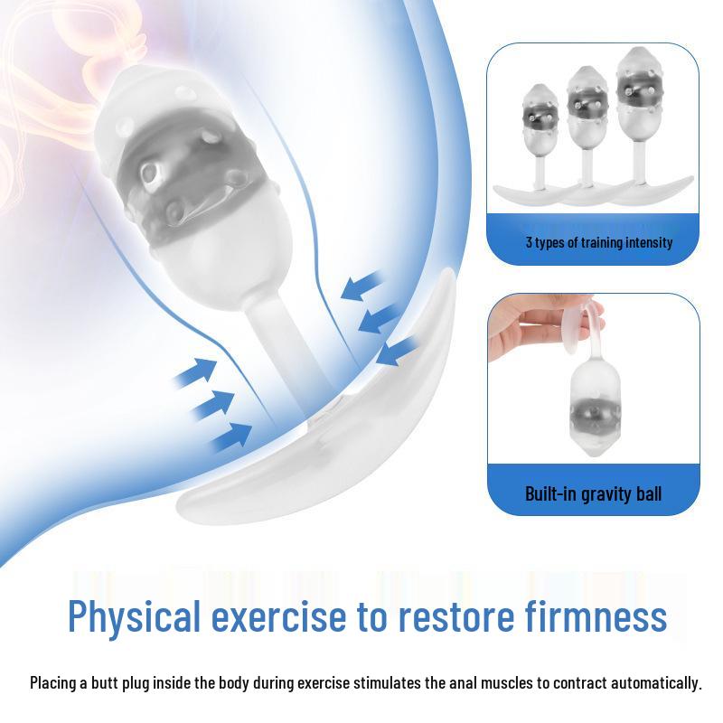 Transparenter TPE-Analplug für Outdoor-Sport, Unisex Analtraining & Anus-Expander-Spielzeug