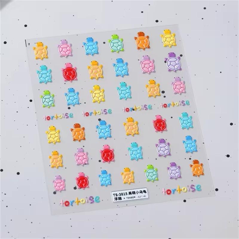 1PCS French Jelly Nail Stickers Dreamy Bubble Meteor Butterfly Star Moon Self Adhesive Stickers For Nail DIY Nail Art Decoration
