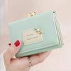 Portafogli da donna Portafogli da donna dal design corto Portamonete a tre pieghe semplice e carino Portamonete porta carte con pochette per studenti