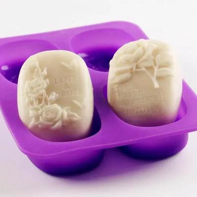 Stampo in Silicone per Sapone a Forma di Cuore Rosa Fiore Fai da Te Stampo per Sapone Fatto a Mano Fabbricazione Sapone Fondente Torta Candela Accessori per Artigianato Piccoli Strumenti