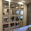 Vierkante Bolvormige Wandspiegel Slaapkamer Decoratie Driedimensionale Imitatie Metaal Eetkamer Spiegel Wanddecoratie