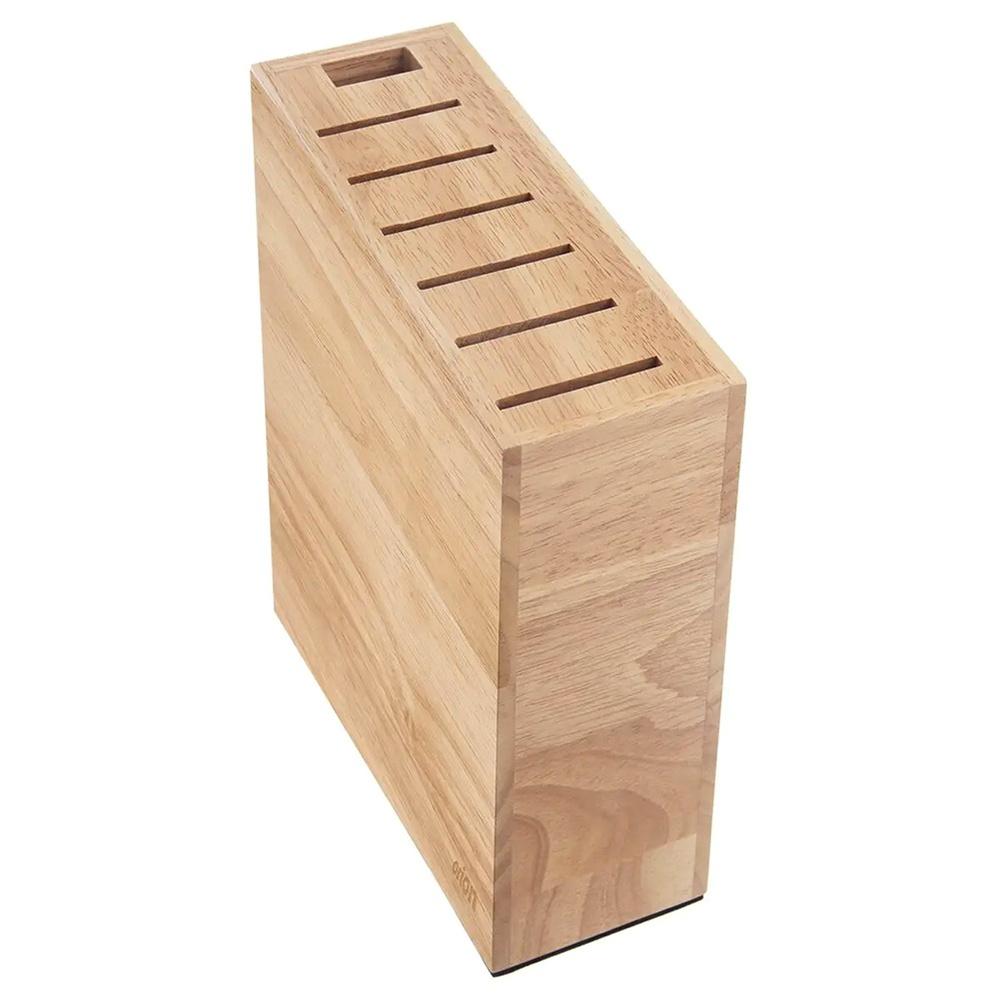 Wooden Knife Stand with Compartments