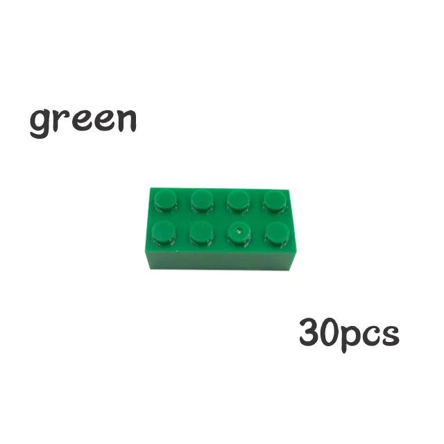 Non-Toxic 30Pcs Bulk Blocks Building Bricks Thick 2X4 Educational Assemblage Construction Toy For Children Size Compatible With Brand 3001