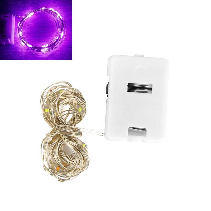 2/1M LED Copper Wire String Lights Battery Powered Garland Fairy Light Home Christmas Wedding Party Decorations Holiday Lighting
