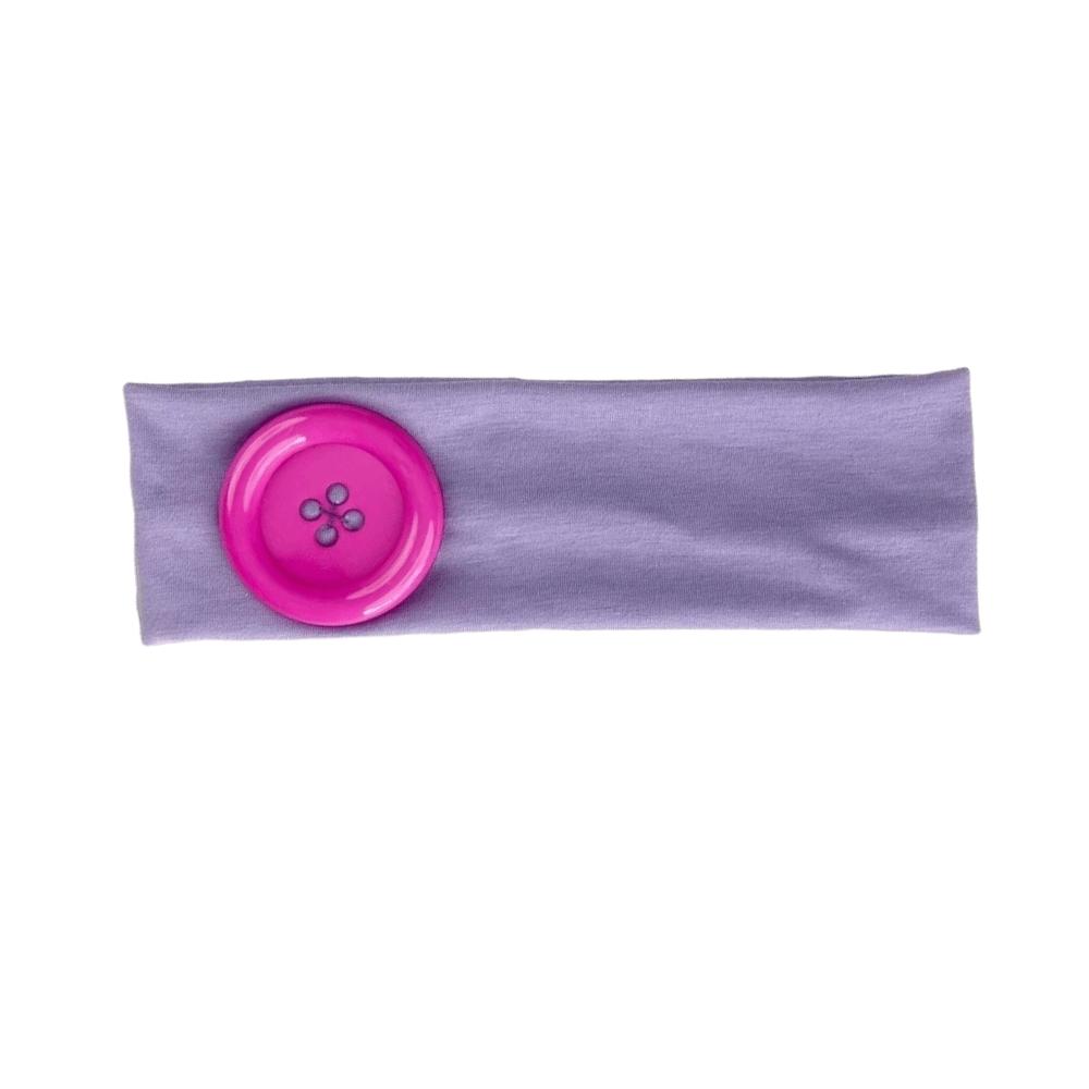 Dopamin Farbe Elastisches Kopfband Großer Knopf Yoga Haarband Modisches Polka Dot Stirnband Täglich