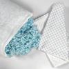 Queen Size Bamboo Memory Foam Pillow with Cooling, Slow Rebound, Solid Color and Crushed Sponge Filling