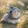 Cappello per Animali Domestici Caldo a Forma di Squalo Regolabile Accessori per Abbigliamento Gattini Costume per Animali Copricapo Per Festa Travestimento Fotografia Cosplay
