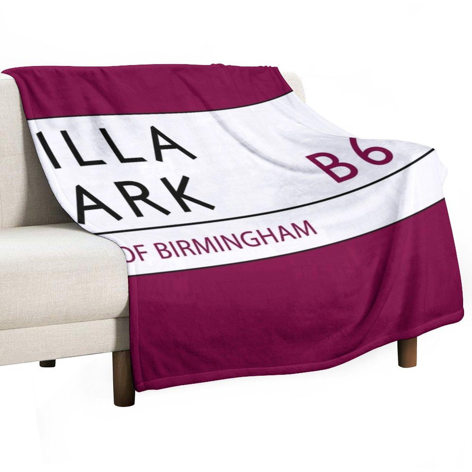 Villa Park Road Sign Throw Blanket for winter warm winter Furrys Thins Blankets 30x40in