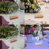 Transparent Acrylic Wedding Table Number Signs: Hexagonal, Rectangular, and Round DIY Seating Cards.