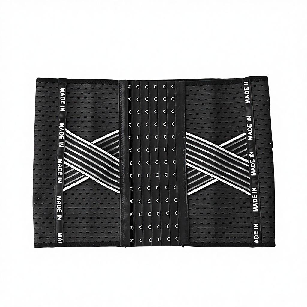 Cross-Border X Firm Padded Abdominal Belt Postpartum Waist Restraint Strap Knitted Breathable Eco-Friendly Control Panties S чёрный