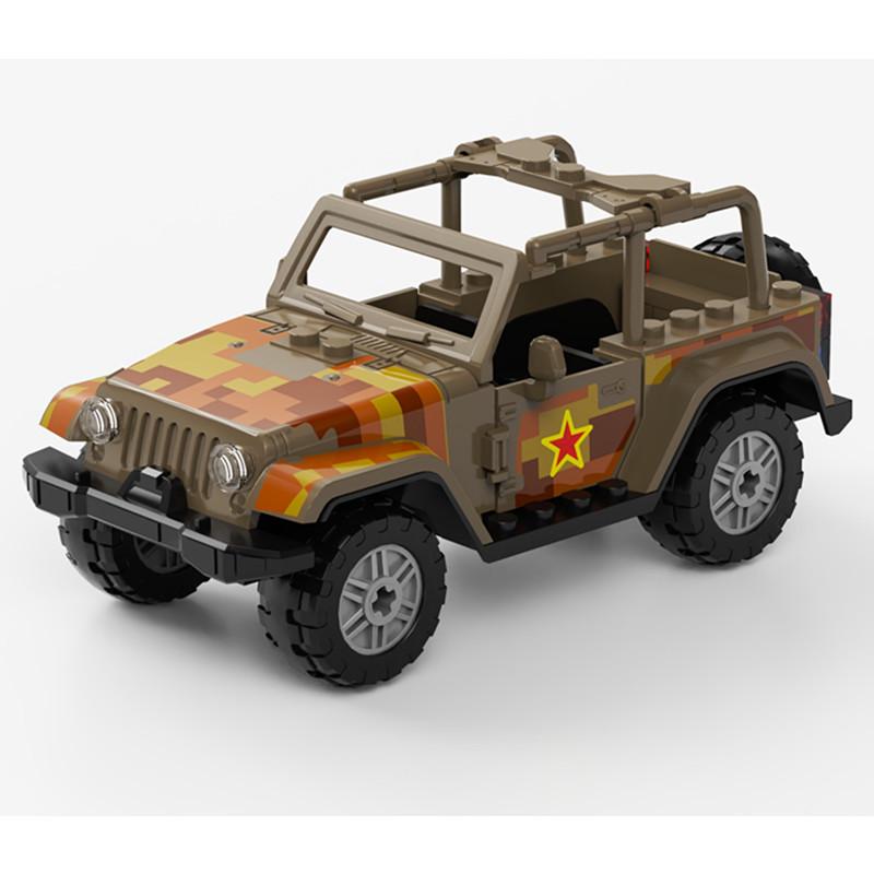DIY Off-Road Jeep Building Blocks: 773 Hummer & 779 Military Vehicle Assembly Set