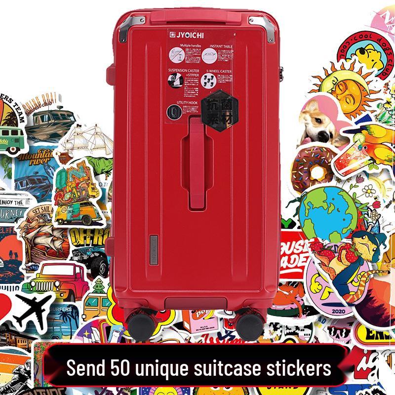 Large Capacity Five-Wheel Travel Suitcase with Brake and Combination Lock