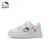 Cartoon Girls' Sports Shoes: Versatile White Non-Slip Skate Shoes for Kids, 2025 Autumn/Winter Collection.