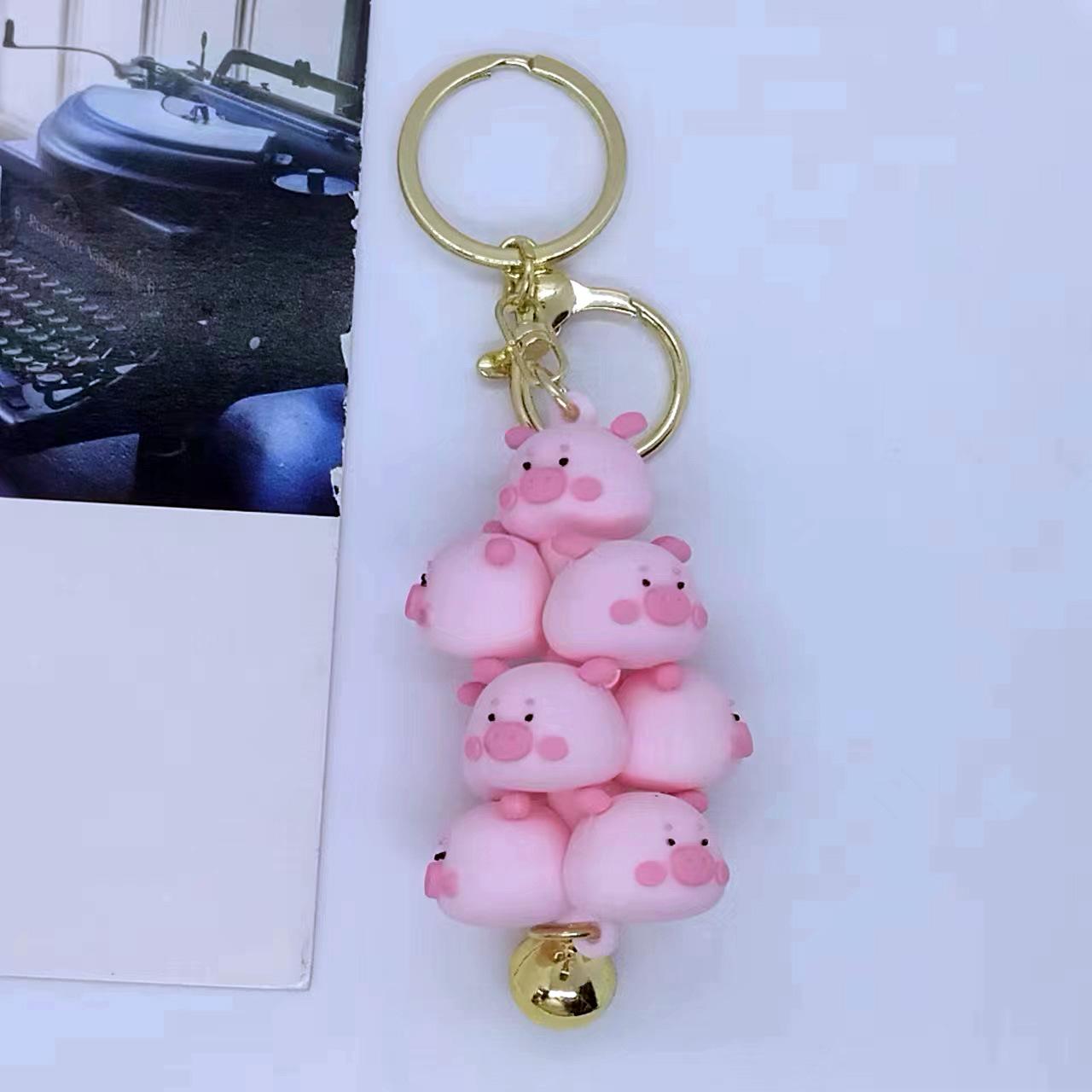 

New Creative Cartoon Stacked Music Keychain Bag Car Keychain Accessories Gift Wholesale Cute Personalized Gifts Y2k Kawaii