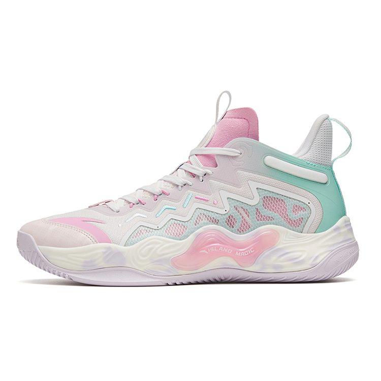 Anta Magic Cement Bubble Outfield Basketball Shoes 'White Pink' 912321610S-3