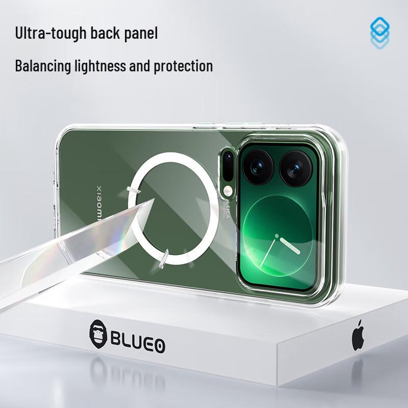 Mr. Blue Gorilla Transparent Magnetic Phone Case