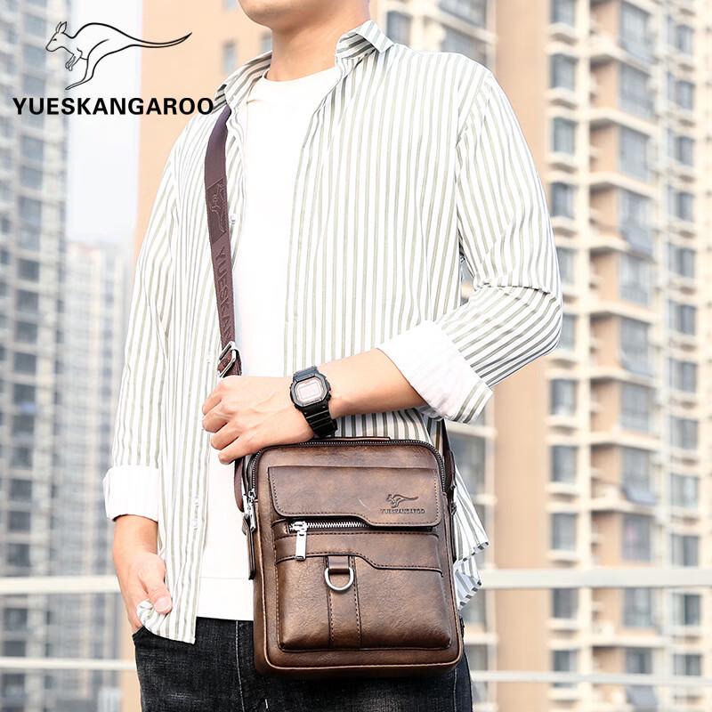 YUESKANGAROO Men s Casual Crossbody Shoulder Bag