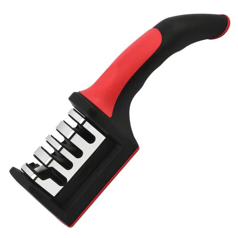 

Multi-Functional Kitchen Knife & Scissors Sharpener with Fine Grinding Stone - High-Efficiency Manual Sharpening Tool