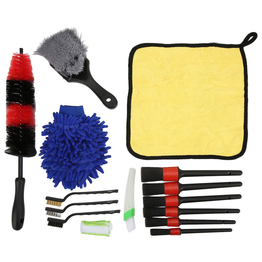 15pcs Car Cleaning Kit Car Detailing Brush Set for Cars Trucks Motorcycles Bicycles