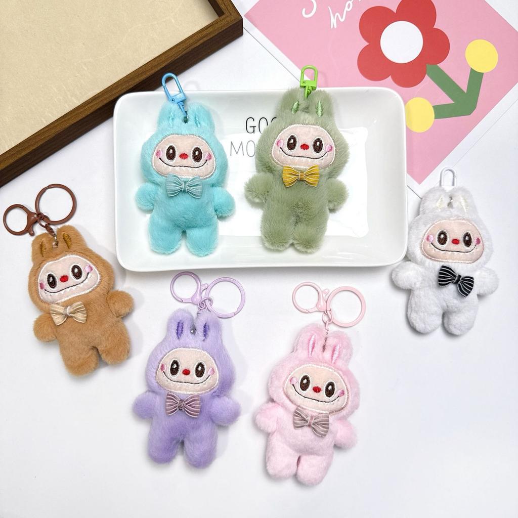SCIONE New LABUBU Plush Pendant Cute Plush Doll Keychain Bags Pendant DIY Accessories