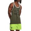 Under Armour Project Rock Letter Print Training Sleeveless T-Shirt Men Tops 1379754-390