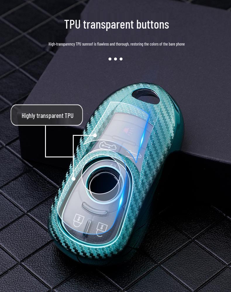 Carbon Fiber Buick Key Case for GL8, Envision, GX, Regal, and LaCrosse