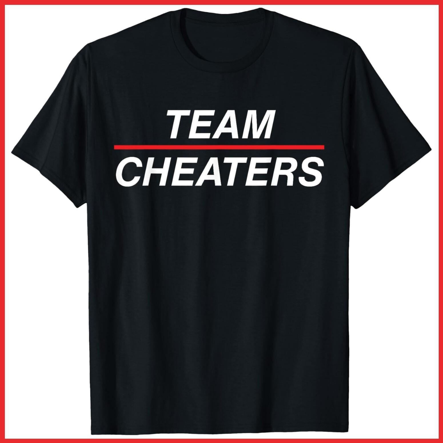 Team Cheaters Black Cotton T-Shirt S-5XL XXXXL