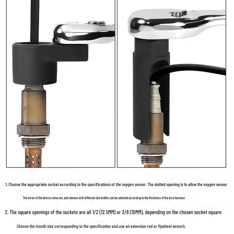 10-Piece Oxygen Sensor Socket Tool Set
