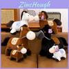 Realistic Pony Stuffed Animal Toy With Flower Embroidery Design For Bedroom Decor Soft Plush Toy