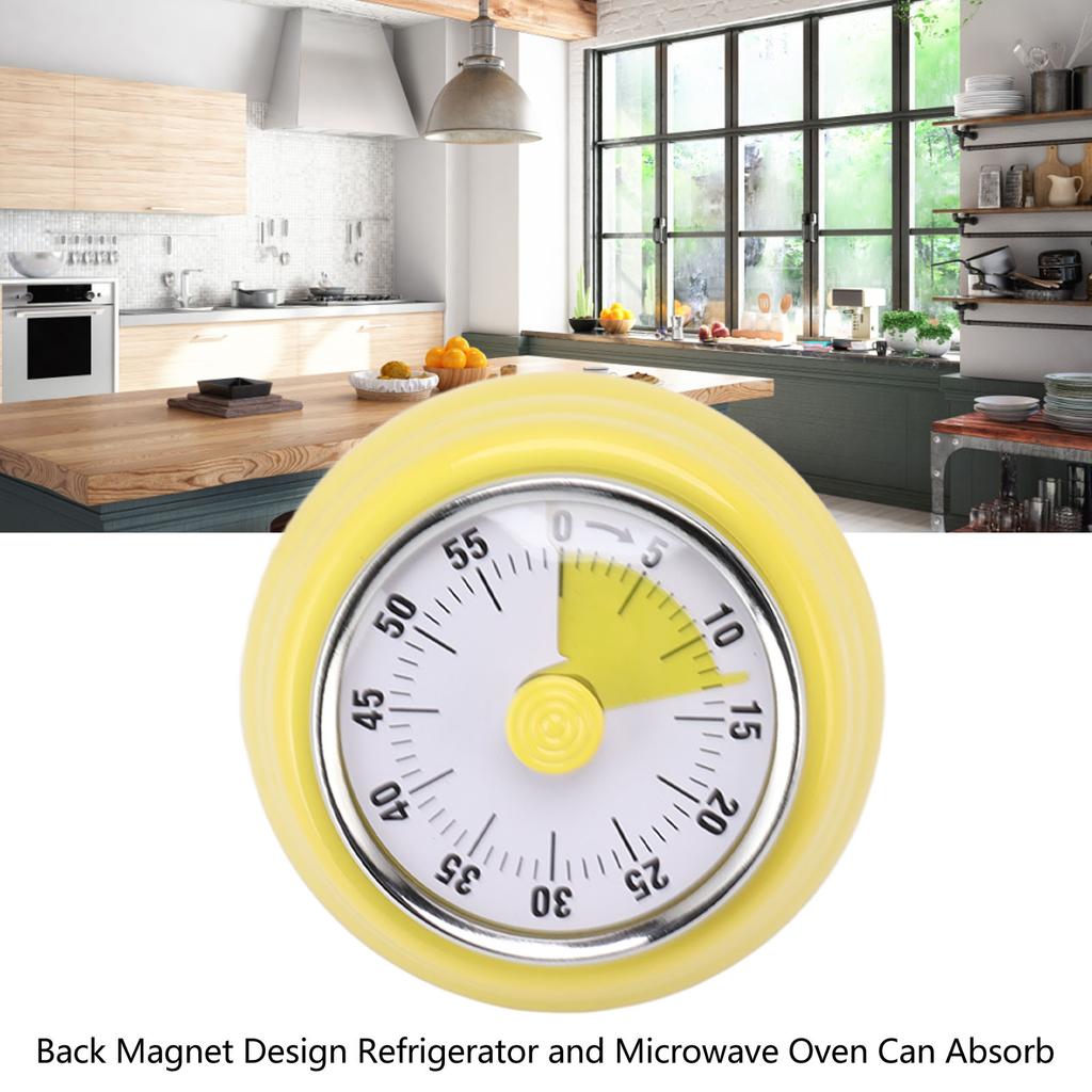 Mechanical Countdown Timer with Visual Display   Stainless Steel Timer for Learning