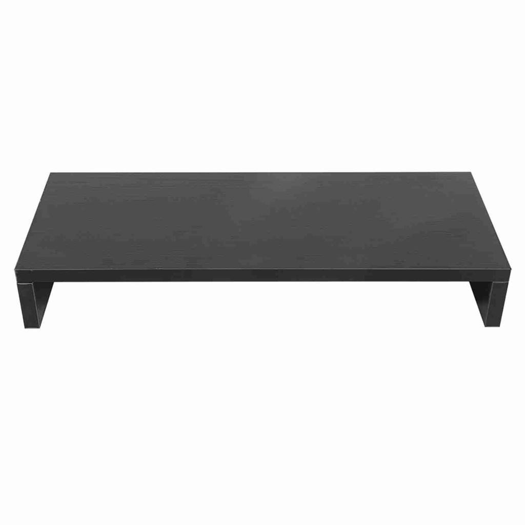Wooden Monitor Stand LED Computer Monitor Riser Desktop Display Rack Purplish White