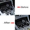 For Mercedes Benz W205 C Class C180 C200 C300 GLC Accessories Carbon Fiber Car Interior Cup Holder Frame Trim Stickers